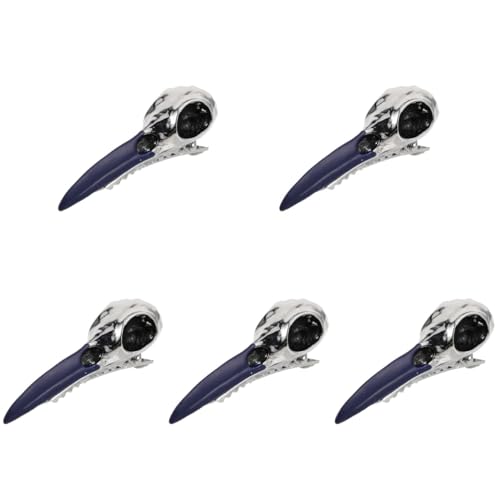 Barrette crâne oiseau gothique Healeved coffret cadeau original pour fan de cosplay dark