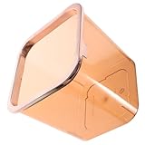 Uonlytech Papelera Transparente de Escritorio Pet Cubo de Basura Pequeño y Portátil para Dormitorio Sala y Oficina Diseño Práctico y Duradero