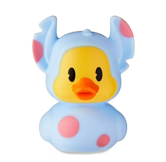 Just Play, Juguete de baño de pato de goma con puntada de Pascua azul polvo, 7,6 cm