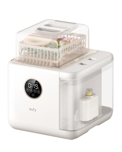 Image of eufy Security S1 Pro Baby Bottle Washer, Sterilizer and Dryer, Built-in Water Softener, Largest 10-Bottle Capacity, 3D HydroBlast Cleaning, 212F Steam Sterilizer, Fast Drying, Smart App Control | Baby Bottle Washer, Sterilizer and Dryer