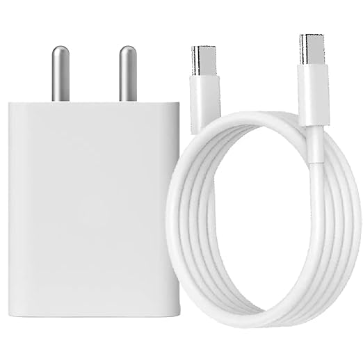 Image of 30W Type C to C Fast Charging Power Adapter for G00GLE Pixel 9 Pro /8 Pro /8 /8a /Pixel 7 Pro /7 /7a /Pixel 6 Pro /6 /6a, Android Phone Charger | Pixel Tablet Rapid Charge Support, 30 W USB-C, White (DEC111)