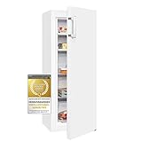 Exquisit Gefrierschrank GS5231-NF-H-040D weiss | 161 Liter Nutzinhalt | No-Frost | 3 Schubladen | Elektronische Temperatursteuerung