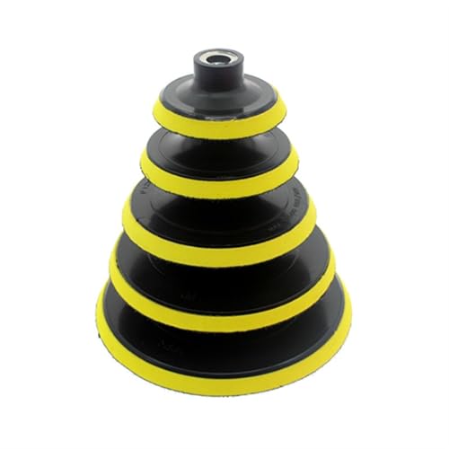 Almohadilla de pulido autoadhesiva de 100 mm con varilla M14 para faros de coche 4