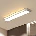 Produktbild AXWT Weiß Lange Lichter Deckenleuchte, Schmiedeeisen LED Die Neue Acryl Lampshade Aisle Dekoration Deckenleuchte Pendelleuchten, Nachtstreifen Wandleuchte Ultra-dünne Absatz