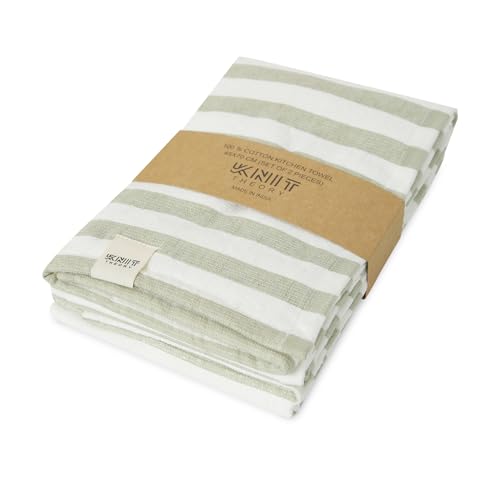 Image of Cloth for Cooking | Cotton Hand Towel for Drying Dishes | 17x28 cm Tea Towels | Highly Absorbent for Cleaning & Quick Drying of Plates| Kitchen Towel (Set of 2 Pieces), KTKT001