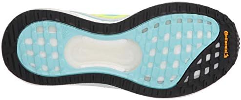 adidas Women's Solar Glide Running Shoe, Yellow/Aqua/Dark Grey, 10 | Image 3