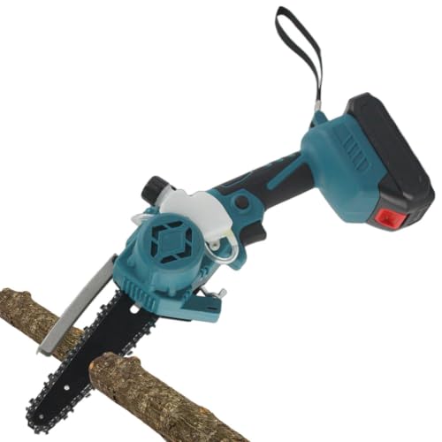 Mini Chainsaw, 6-Inch Powerful 550W Mini Rechargeable Cordless | Power Chainsaw Garden Yard Branch Trimmer for Backyard Courtyar