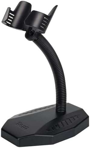 Tera Barcode Scanner Stand Universal, Hands Free Barcode Scanning Bar-Code Reader Cradle Holder, Angle and Height Adjustable Head, for Supermarket Retail Store Library Logistic Warehouse