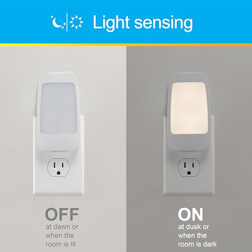 Image of GE 4-in-1 LED Power Failure Night Light, Dusk-to-Dawn Sensor, Foldable Plug, Portable, Flashlight, Ideal for Storm, Outage, Emergency, Blackout, Hurricane, Tornado, White, 29679 (Pack of 8)