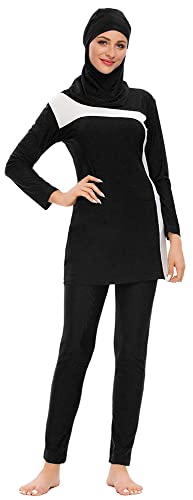 Muslim Swimsuits for Women Modest Swimwear 3 Piece Islamic Long Sleeve Burkini