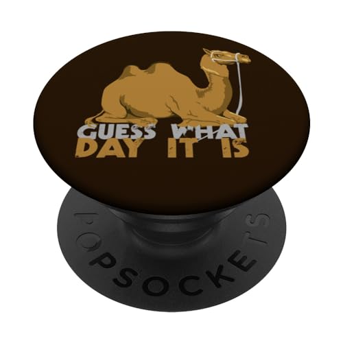 Camel Animal Lover Funny Happy Joroba Day Adivina qué día es PopSockets PopGrip Intercambiable
