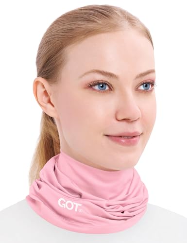 GOT Sports Cooling Neck Gaiter - UPF 50+ Fishing Face Mask for Men Women - Thermoregulation & UV Sun Protection (Pink)