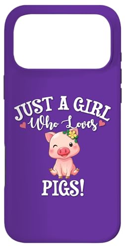 Funny Womens Moms Girl Who Loves Pigs Cute Show Pig Lover �X�}�z�P�[�X iPhone 17 Pro Max �p