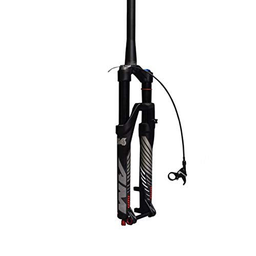 Fourche VTT tube conique anti-secousses avec suspension ajustable pour vélo