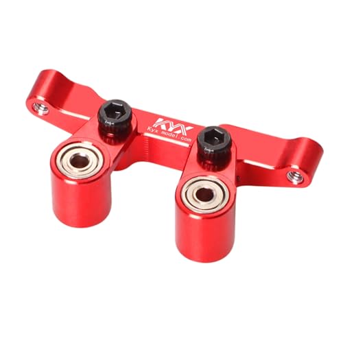 XBERSTAR Arbre de direction RC pour LOSI 1/24 Micro-B 2WD Buggy en aluminium pour LOSI 1/24 Micro-B 2WD Buggy pièces de mise à niveau (rouge)