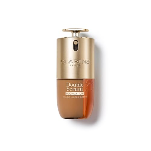 Image of Clarins Double Serum Foundation D1W 30ml | Hybrid Serum Foundation | Luminous Satin Finish | Medium-to-Full Customisable Coverage | Hydrates, Boosts Collagen Production and Reduces Signs of Ageing