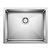Blanco 519546 Quatrus R15 Under Mount Single Bowl Kitchen Sink, Small, Stainless Steel