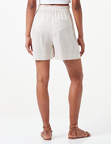 Only ONLTOKYO HW Linen Blend Shorts PNT Noos Pantalones Cortos, Moonbeam, L De Las Mujeres