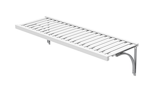 ClosetMaid 1424 Premium Wood Ventilated Shelf Kit, 4-Foot X 16-Inch, White