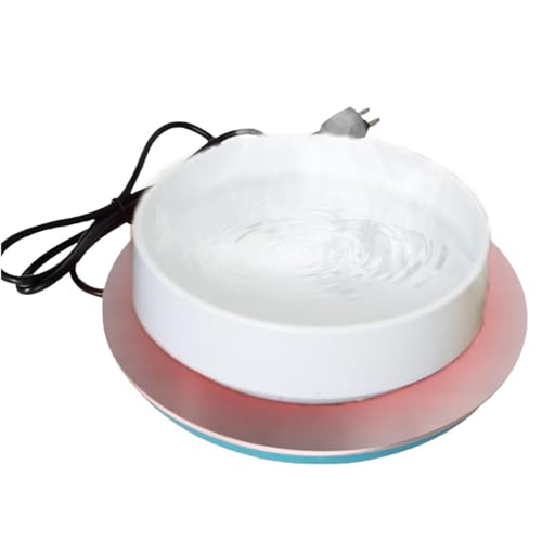 Calentador de agua para aves de corral - Base de calentamiento de agua para pollos, calentador de agua para aves de corral con cable de alimentación de 4,5 pies | Base de bebedero para aves de corral