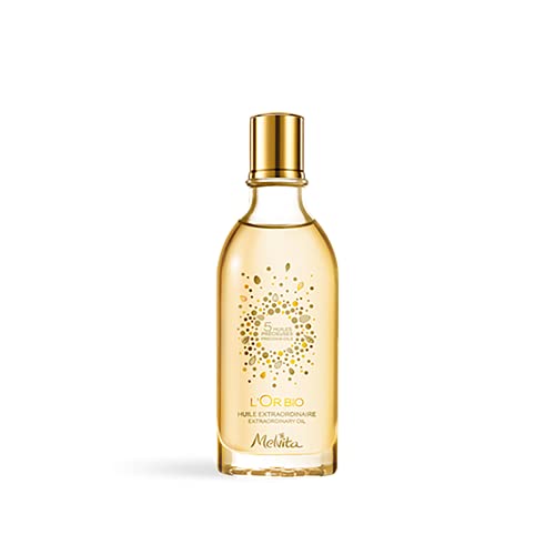 Melvita - Huile Extraordinaire L Or Bio - Soin Visage, Corps et Cheveux – Nourrit et Sublime -50% d Huile d Argan Bio - Certifié Bio, 100% Naturel, Vegan - Fabriqué en France - Flacon 50 ml