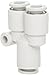 SMC KQ2U23-00A PBT Push-to-Connect Tube Fitting, Union Wye, 3.2 mm Tube OD