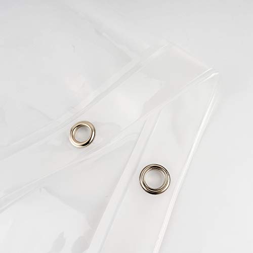 Eurcross 9G Clear Shower Curtain Liner 72 X 78 Inches Long With 5 Magnets, Heavy Duty Weighted Peva Shower Liner, Transparent Thick Plastic Shower Curtains For Bathroom With 12 Hooks #TOP3