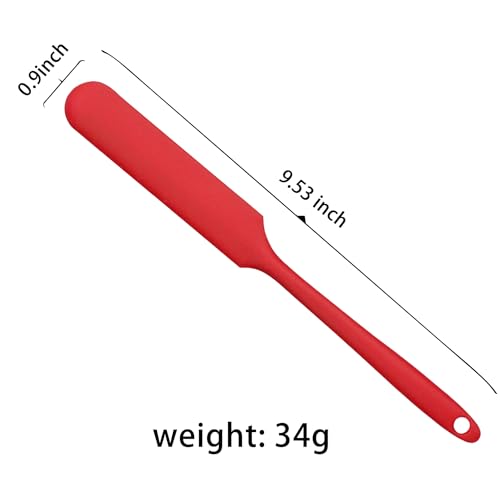 Image of 6Pcs silicone wax applicator Non-stick Waxing Applicator Hair Removal Sticks Applicator Spatula Reusable Hard Wax Scraper for Home Salon Body Use (Red)