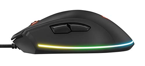 Mouse Gamer RGB TRUST GXT 900 Qudos Sensor Pixart PMW3360 15.000dpi Memória interna 7 botões program