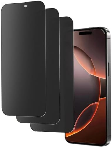 Privacy Screen Protector for iPhone 16 Pro Max 6.9 Inch, 3 Pack 9...