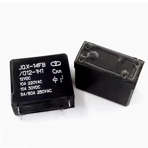 Relais JQX-14FB 012-1H1 12V à 4 broches avec capacité de coupure de 10A