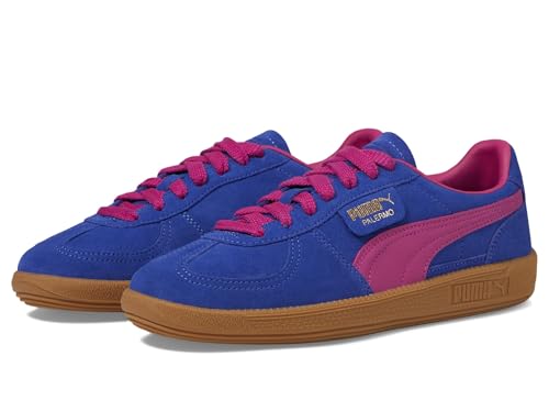 Image of PUMA Womens Palermo Sneakers, Lapis Lazuli /Magenta Gleam /Gum 11 Medium