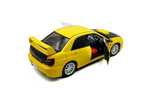 Solido Subaru Impreza WRX STI 2003 Yellow 1:18 miniatura 5