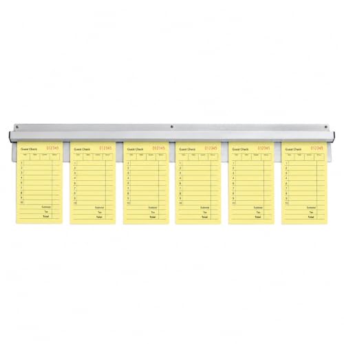 New Star Foodservice Anodized Aluminum Slide Check Rack, 30-Inch