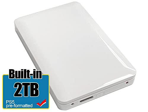 Disque dur externe portable résoudre manque espace PS5 PS4 blanc 2 To USB 3.0 - 2