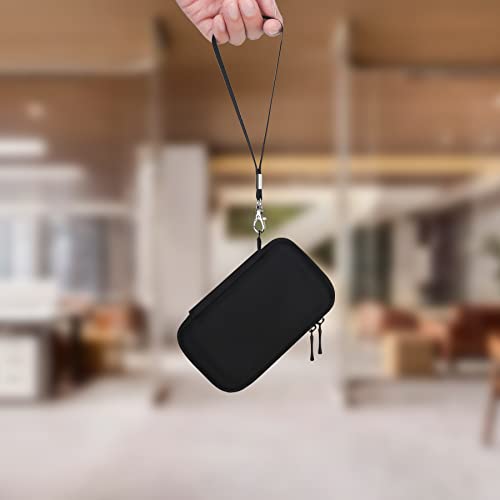 Lacdo Hard Drive Carrying Case for SanDisk Professional PRO-G40 SSD 1TB 2TB 4TB USB-C External Solid State Drives EVA Shockproof Water Repellent Storage Travel Bag, Black+Gray