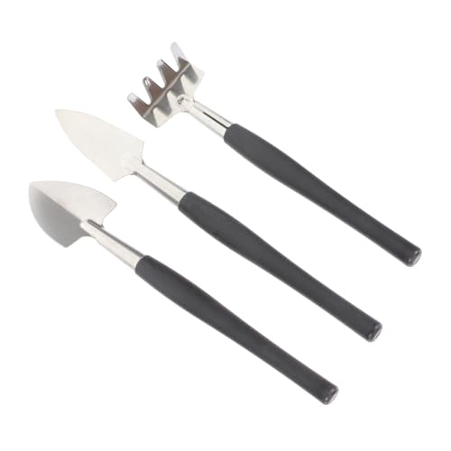 SEWOART 3pcs Gardening Tools Set Mini Trowel Shovel Stainless Steel Non-Slip Handle for Planting Soil Loosening