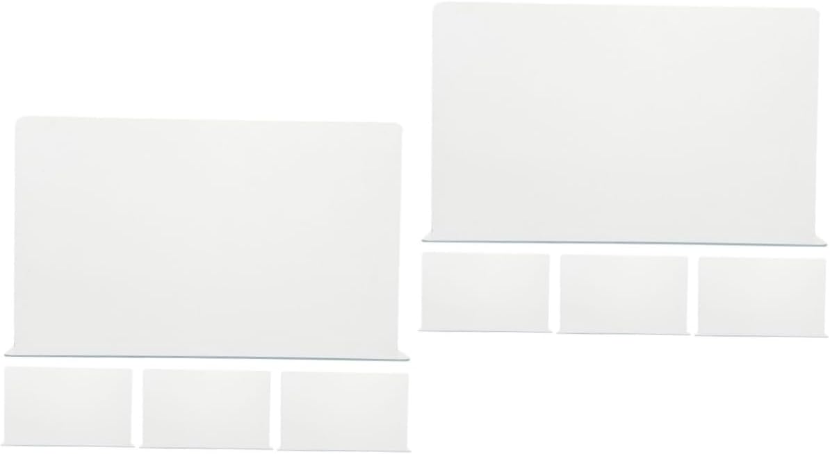 8pcs Bathtub Splash Guard Shower Water Barrier Plastic Easy Install Tub Corner Splash Guard