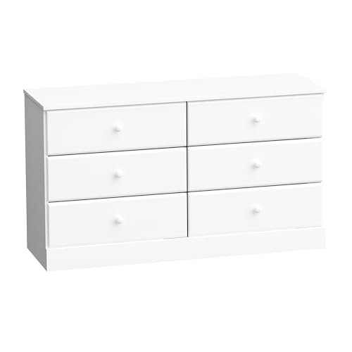 Prepac Astrid 6-Drawer Dresser, White