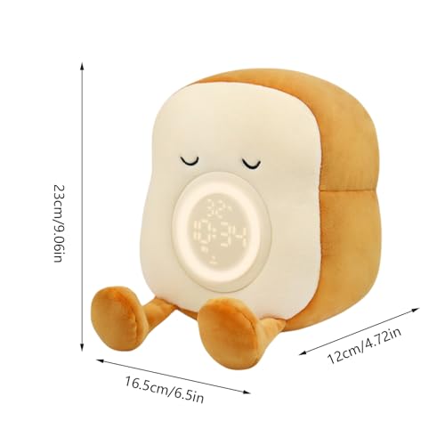 Veilleuse toast avec horloge de table et intensité variable