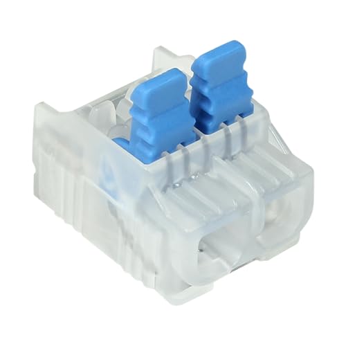 Image of Ideal Electrical in-Sure Lever Wire Connector,12 AWG, 2-Port(30-10L22), Box of 150-Compact Releasable Connectors for Solid and Stranded Wires