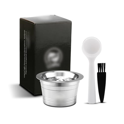Reusable Coffee Capsules and Coffee Pods Universal Stainless Steel Coffee Capsules for Cafissimo Classic 286815 for ALDI Expressi K-fee19-595-RED-CN-37-0 for Caffitaly for Tchibo