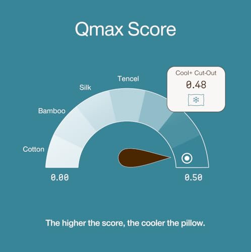 Image of Coop Cool+ Pillow Cover, Queen Size Cooling Pillow Cover for Memory Foam Pillows, Ultra Soft, Wrinkle-Resistant & Breathable Cases with Zipper, Cooling Bed Pillow Cover for Hot Sleepers