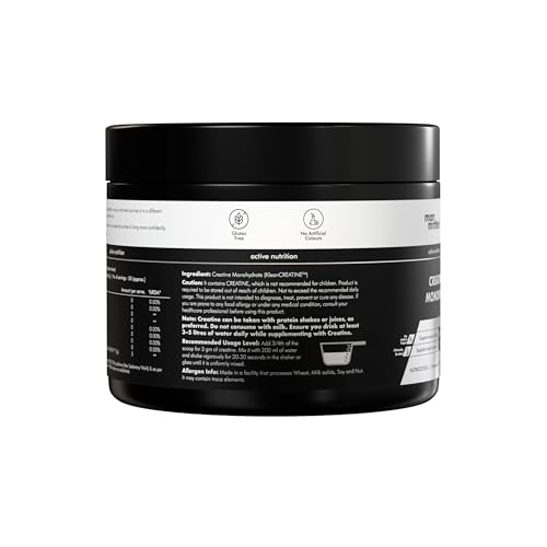 Image of Man Matters Pure Micronised Unflavoured Creatine Monohydrate - 125g (50 Servings) | Enhances Strength, Muscle Mass, and Athletic Performance | Rapid Absorption & Muscle Recovery | 100% Pure Creatine