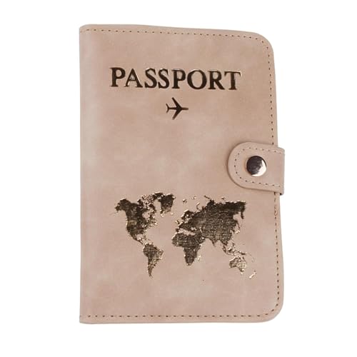 Image of Travel Passport Holder Wallet, Light Brown, 1 Pcs.