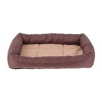 GlobalNiche? Coffee, XL: Pet Bed Cloth Pet Dog Bed Mat Cushion Waterproof Dog Kennel Warm Winter Basket Pad Pet Supplies Dogs Bed