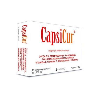 Interfarmac Integratore Alimentare Capsicur Senza Glutine, 40 Compresse