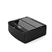 Produktbild Salcar USB 3.0 Offline Klon Docking Station mit 2 Einschüben, optimiert für HDD/SSD Festplatte, 2,5" und 3,5", 2,5 und 3,5 Zoll inklusive USB 3.0 Kabel und 12V 3A Netzteil, unterstützt 2 x 10 TB
