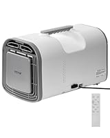 VEVOR Tragbare Klimaanlage, 4250 BTU, 3-Gang-Klimagerät mit 24-Stunden-Timer, Kühler, einstellbar von 16–32 °C, kompatibel mit AC/DC, für Camping, Wohnmobile oder den Heimgebrauch, 510x270x315 mm
