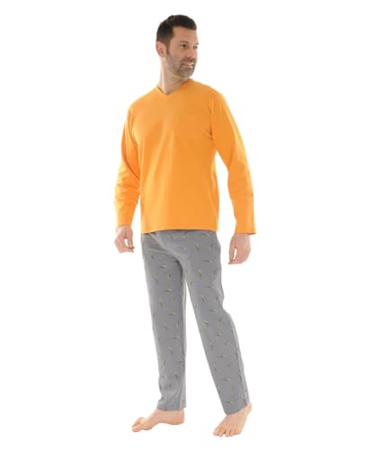 Pyjama Christian Cane de luxe jaune Kesley coton premium haut de gamme